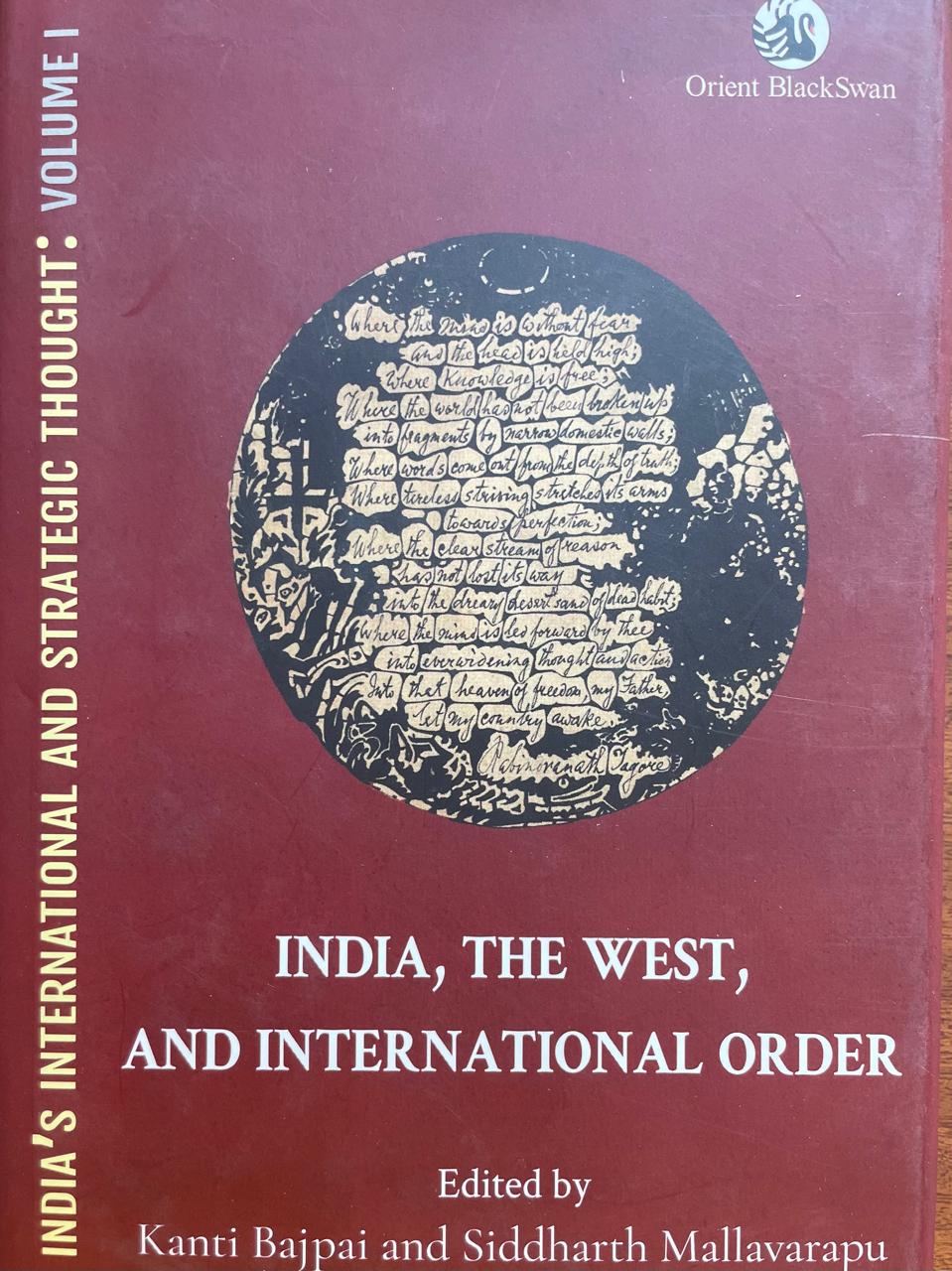 Co-edited book-4 India, the West and International Order book cover